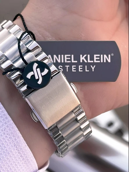Daniel Klein İtalyan Tasarım Bileklik Hediyeli 2 Yıl Garantili 3 Atm Erkek Kol Saati ES.13861-10 - Resim 4
