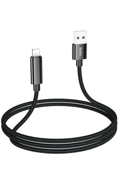 Hoco. U125 1.2M Benefit USB to Lightning Şarj Data Kablosu - Siyah - Resim 8