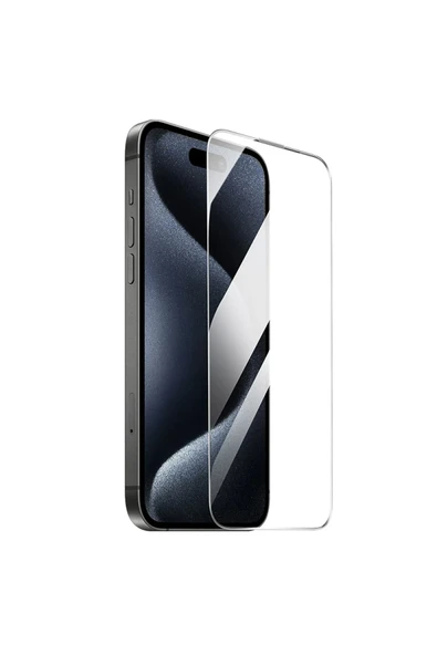 Hoco. iPhone 16 Pro 3D Full Screen HD Cam Ekran Koruyucu - Siyah ürün görseli 1