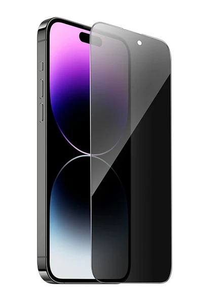 Hoco. iPhone 15 Pro 9D Dustproof Hayalet Cam Ekran Koruyucu - Siyah ürün görseli 1