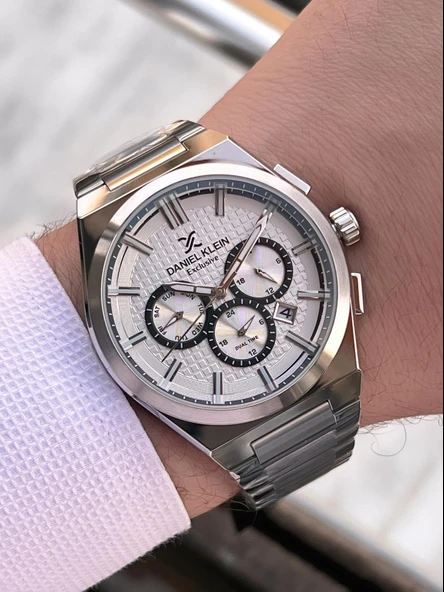 Daniel Klein İtalyan Tasarım Bileklik Hediyeli 2 Yıl Garantili Suya Dayanıklı Erkek Kol Saati XY.3 - Resim 4