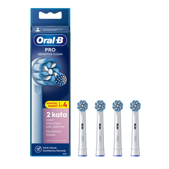 Oral-B Pro Sensitive Clean 4lü Yedek Fırça Başlığı ürün görseli