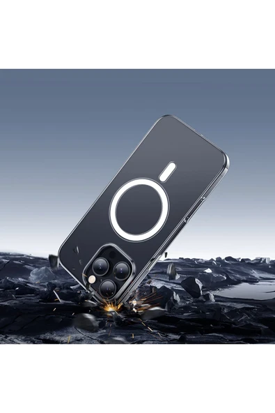 Hoco. iPhone 16 Pro Max Primary Şeffaf Magsafe Kapak - Şeffaf - Resim 5