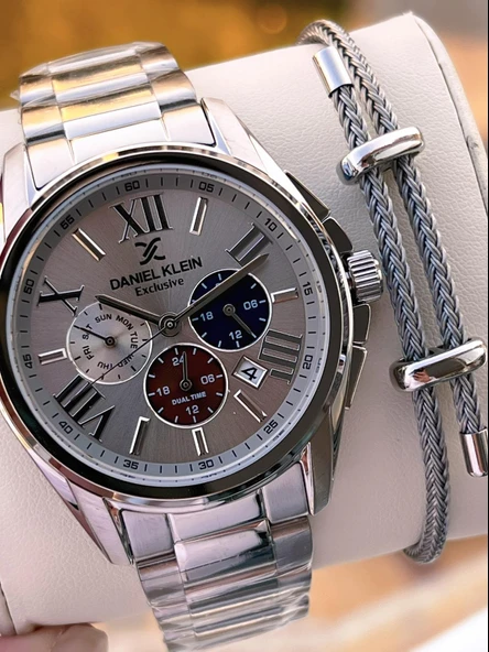 Daniel Klein Roma Rakamlı İç Kadran Fonksiyonları Aktif 2 Yıl Garantili Erkek Kol Saati EDK.14222.4 ürün görseli
