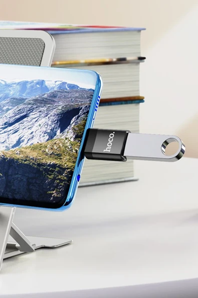 Hoco. UA17 Tak Çalıştır Type-C to USB 3.0 Dönüştürücü - Siyah - Resim 4