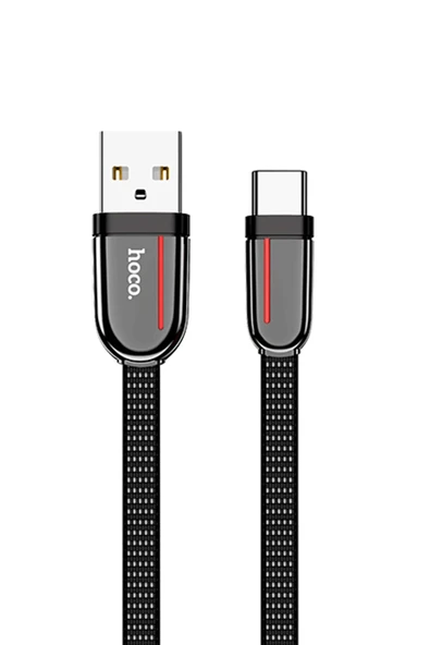 Hoco. U74 USB to Type-C Şarj Data Kablosu - Siyah - Resim 5