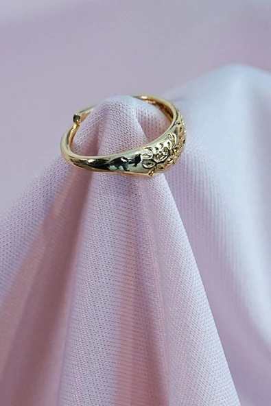 Kombin Yüzük Seti 3 Adet Birden Gold Renk - Resim 2