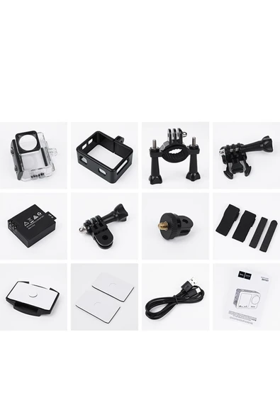 Hoco. DV101 4K Wifi Spor Aksiyon Kamera - Siyah - Resim 6