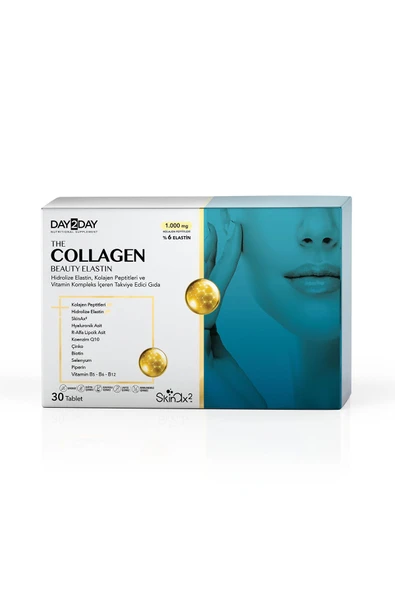 DAY2DAY THE COLLAGEN BEAUTY 30 ELASTIN TABLET ürün görseli 1