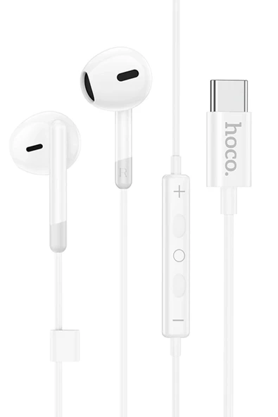 Hoco. M109 Type-C Mikrofonlu Kablolu Kulaklık - Beyaz - 8