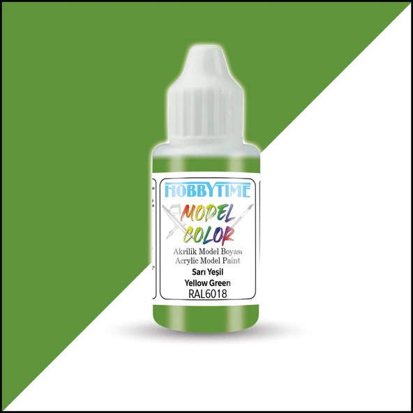 Hobbytime 461 18 ml. RAL6018 Sarı Yeşil (Yellow Green) Akrilik Model Boyası ürün görseli