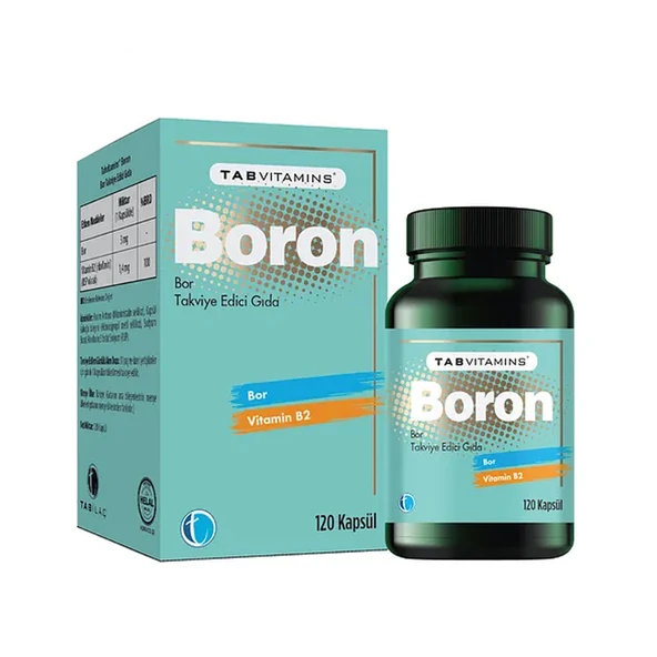 TabVitamins Boron BOR Takviye Edici Gıda 120 Kapsül ürün görseli