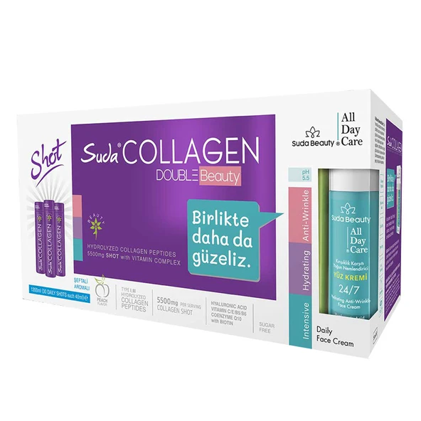 Suda Collagen Double Beauty Plum Şeftali Aromalı 40 ml x 30 Adet ürün görseli