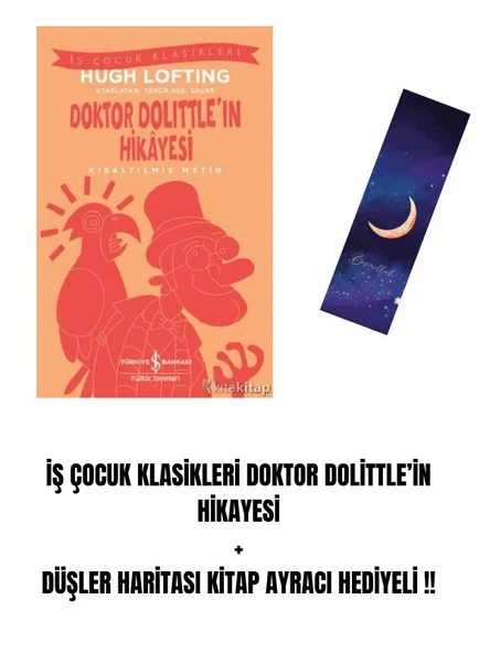 İŞ ÇOCUK KLASİKLERİ Doktor Dolittle’in Hikayesi + DÜŞLER HARİTASI KİTAP AYRACI HEDİYELİ !! ürün görseli