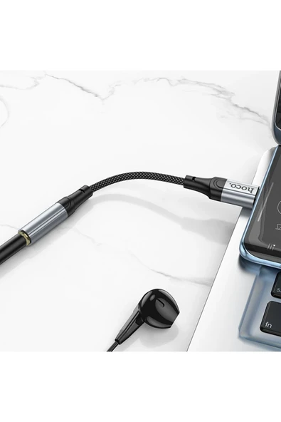 Hoco. LS36 Type-C to Aux Dönüştürücü - Siyah - Resim 8