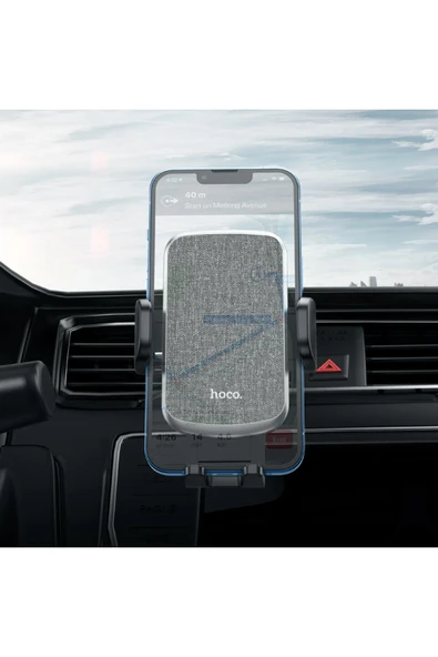 Hoco. CA94 Polaris Izgara Klipsli Ayarlanabilir Araç Tutucu - Siyah - Resim 8