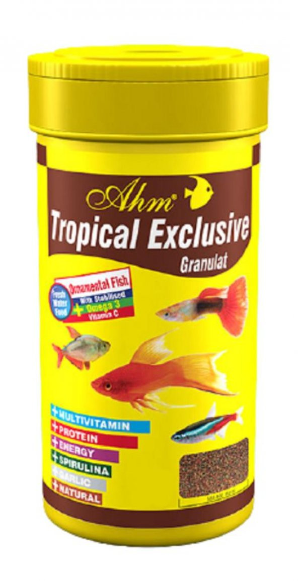 Ahm Tropical Exclusive Granulat Balık Yemi 100 Ml