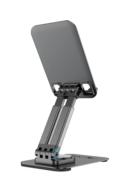Hoco. PH48 360 Derece Ayarlanabilir Katlanabilir Masaüstü Telefon Tablet Tutucu - Siyah - Resim 3