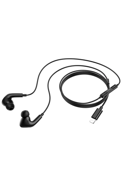 Hoco. M111 Pro Lightning Dijital Mikrofonlu Kablolu Kulaklık - Siyah - Resim 2