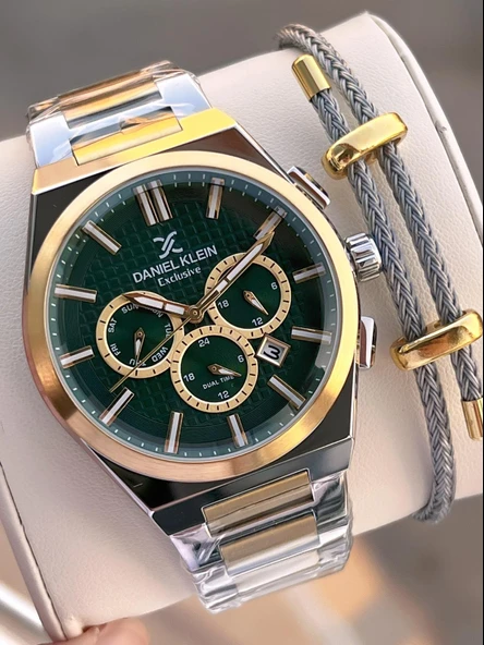 Daniel Klein İtalyan Tasarım Bileklik Hediyeli 2 Yıl Garantili Suya Dayanıklı Erkek Kol Saati XY.5 ürün görseli