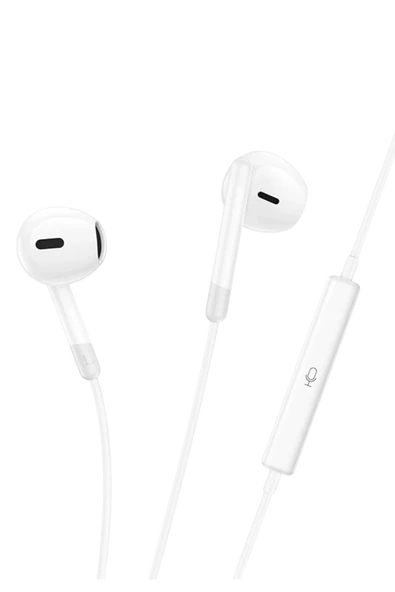 Hoco. M109 3.5mm Mikrofonlu Kablolu Kulaklık - Beyaz - 10
