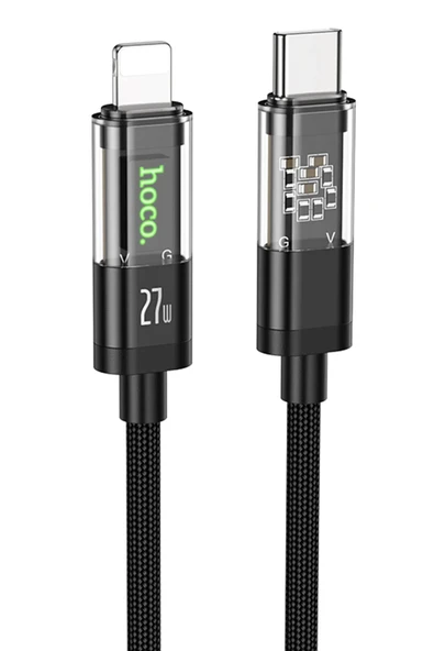 Hoco. U116 1.2M PD Type-C to Lightning Şarj Data Kablosu - Siyah ürün görseli 1