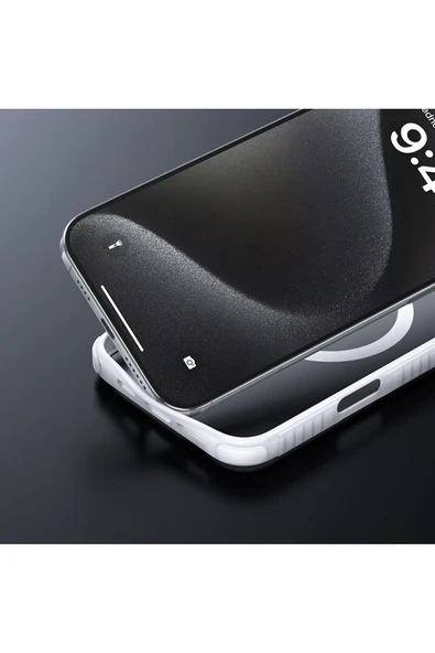 Hoco. iPhone 16 Pro Armour Antishock Protective Magsafe Kapak - Siyah - Resim 5