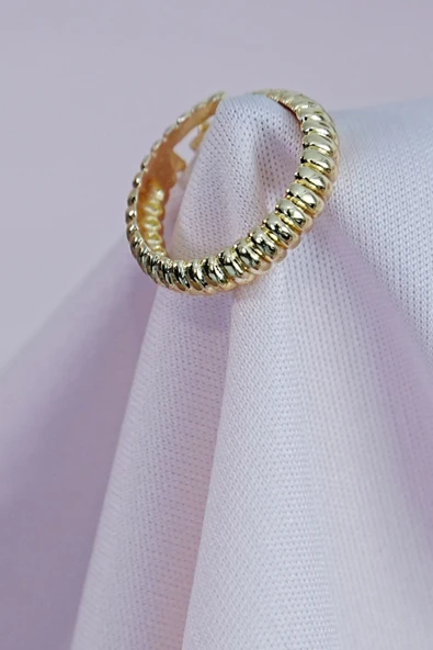 Kombin Yüzük Seti 3 Adet Birden Gold Renk - Resim 4