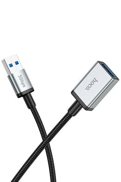 Hoco. US10 50cm 5 GBPS Hız Tak Çalıştır USB 3.0 to USB 3.0 Uzatma Kablosu - Siyah - Resim 2