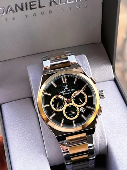 Daniel Klein İtalyan Tasarım Bileklik Hediyeli 2 Yıl Garantili Suya Dayanıklı Erkek Kol Saati XY.5 - Resim 2