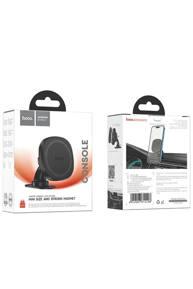 Hoco. H35 Cheetah Yapışkanlı Manyetik Magsafe Araç Tutucu - Siyah - Resim 6