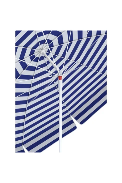 Eğilir Katlanır Şemsiye Gölgelik Plaj Balkon Bahçe Şemsiyesi 200 Cm Şemsiye Bidon Hediyeli - Resim 3