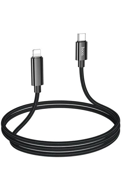 Hoco. U125 1.2M Benefit Type-C to Lightning Şarj Data Kablosu - Siyah - Resim 3