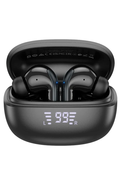 Hoco. EQ5 Energy Aktif Gürültü Engelleyici Özellikli Bluetooth 5.3 Kablosuz TWS Airpods Kulaklık - Siyah ürün görseli 1
