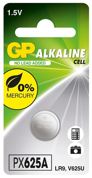 GP GPPX625A-2C1 Alkalin Tekli Blister LR9 Araç Kumanda Pili ürün görseli 1