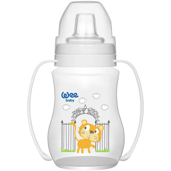 Wee Baby Akıtmaz Kulplu PP Antikolik Bardak 250 ml | 6+ Ay ürün görseli