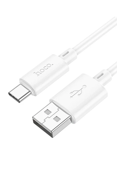 Hoco. X88 1M USB to Type-C Şarj Data Kablosu - Beyaz ürün görseli 1