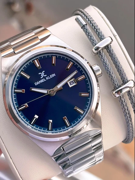 Daniel Klein İtalyan Tasarım Bileklik Hediyeli 2 Yıl Garantili 3 Atm Erkek Kol Saati ES.13861-3 ürün görseli