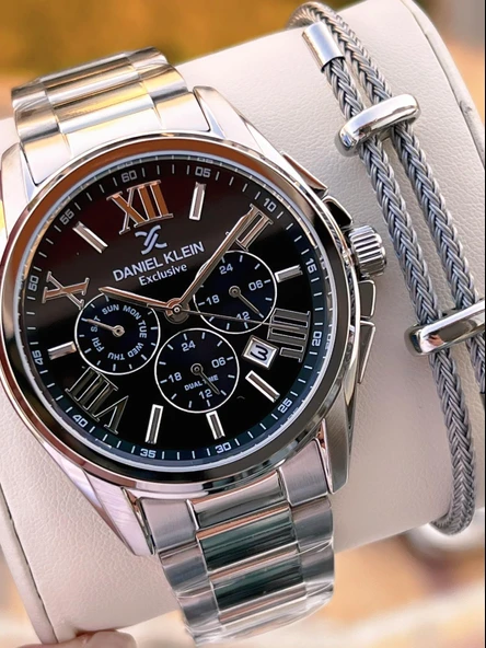 Daniel Klein Roma Rakamlı İç Kadran Fonksiyonları Aktif 2 Yıl Garantili Erkek Kol Saati EDK.14222.1 ürün görseli