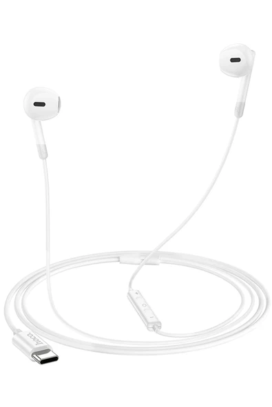Hoco. M109 Type-C Mikrofonlu Kablolu Kulaklık - Beyaz - 6