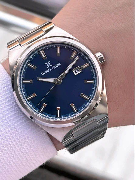 Daniel Klein İtalyan Tasarım Bileklik Hediyeli 2 Yıl Garantili 3 Atm Erkek Kol Saati ES.13861-3 - Resim 3