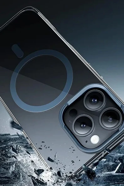 Hoco. iPhone 16 Pro Max Vip Magsafe Kılıf - Şeffaf - Resim 3