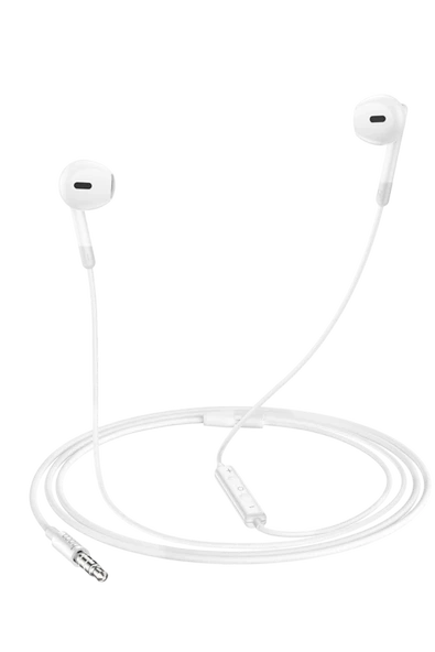 Hoco. M109 3.5mm Mikrofonlu Kablolu Kulaklık - Beyaz - 6