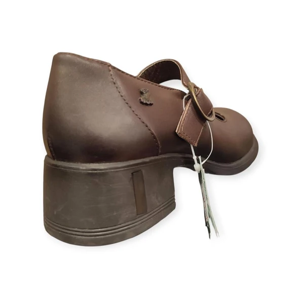 VENÜS 2555002K TOPUKLU MARY JANE DERİ KADIN AYAKKABI - Resim 5