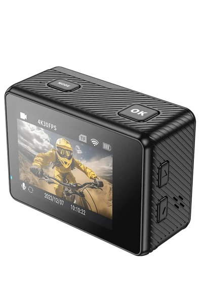 Hoco. DV101 4K Wifi Spor Aksiyon Kamera - Siyah - Resim 10