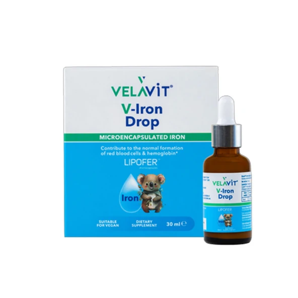 Velavit V-Iron Drop Demir İçeren Damla Takviye Edici Gıda 30 ml ürün görseli