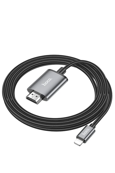 Hoco. UA27 2M Tak Çalıştır Lightning to HDMI Dönüştürücü - Gri - Resim 11