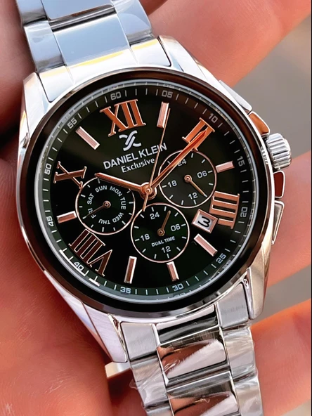 Daniel Klein Roma Rakamlı İç Kadran Fonksiyonları Aktif 2 Yıl Garantili Erkek Kol Saati EDK.14222.3 - Resim 5