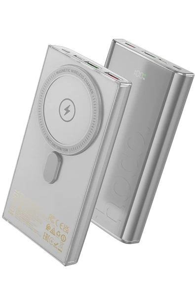 Hoco. Q22 Taurus 22.5W PD 20W Magsafe Dijital Ekranlı Powerbank - Gri ürün görseli 1