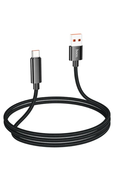Hoco. U125 1.2M Benefit USB to Type-C Şarj Data Kablosu - Siyah - Resim 8